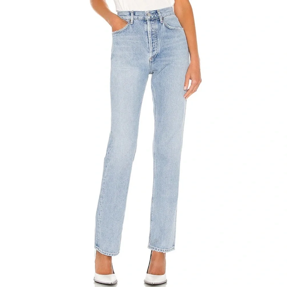 NWT AGOLDE LANA STRAIGHT JEAN- 27 and 28 - Picture 1 of 1
